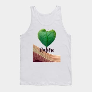 Love Nature No. 3: Green Valentine's Day Tank Top